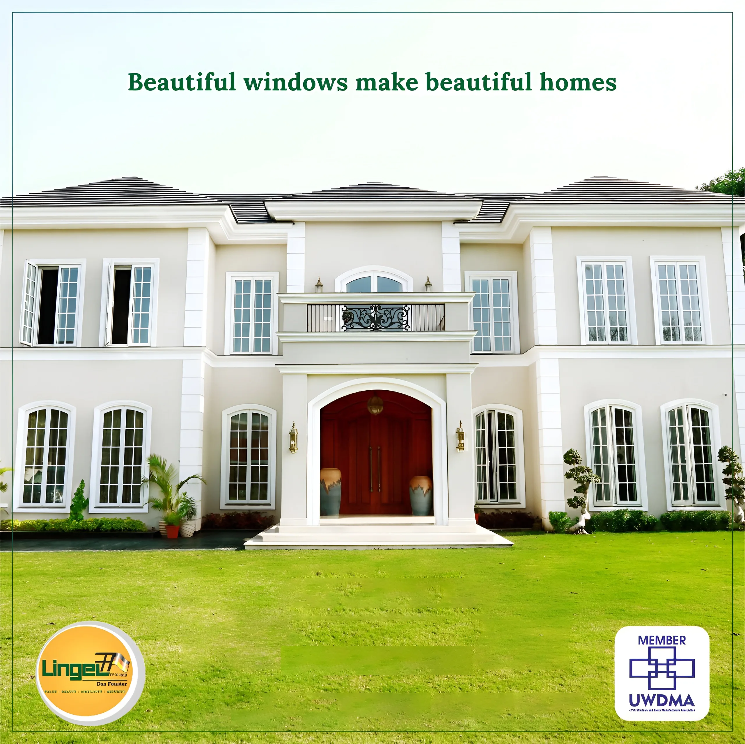 White uPVC windows